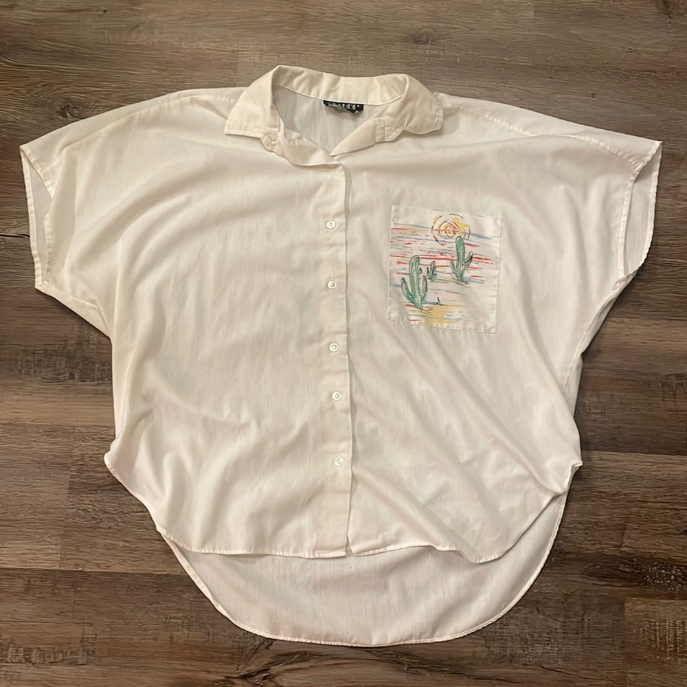 🌵 Vintage Claudia Western Button Down Tunic Shirt